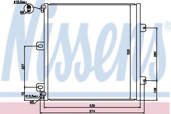 NISSENS 940076 Конденсатор, кондиціонер