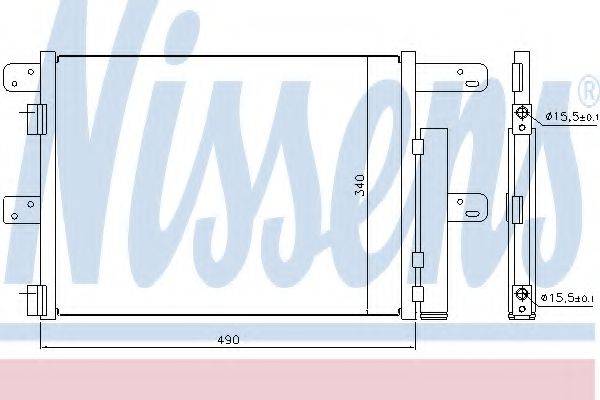 NISSENS 940096 Конденсатор, кондиціонер