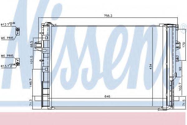 NISSENS 940322 Конденсатор, кондиціонер