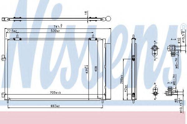 NISSENS 940349 Конденсатор, кондиціонер