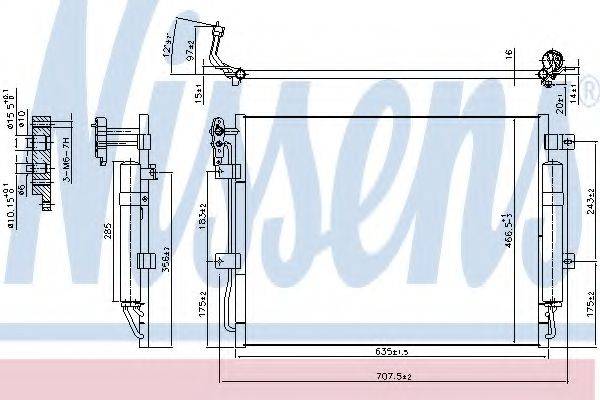 NISSENS 940406 Конденсатор, кондиціонер