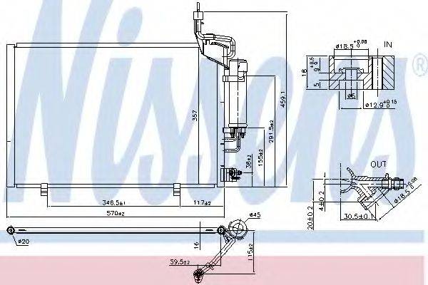 NISSENS 940527 Конденсатор, кондиціонер