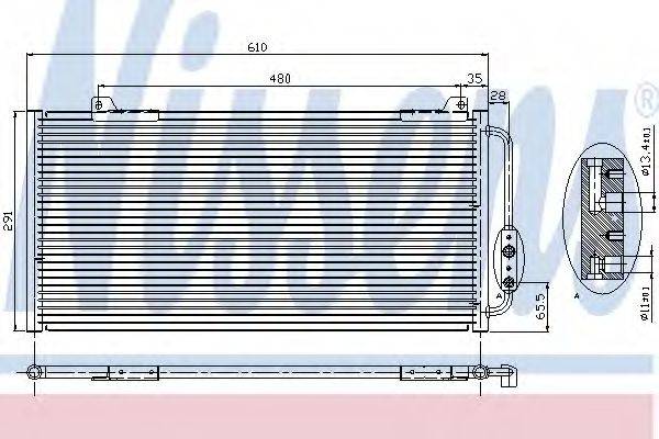 NISSENS 94255 Конденсатор, кондиціонер