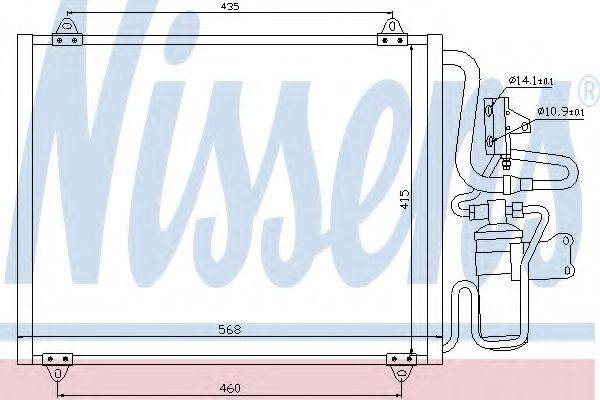 NISSENS 94441 Конденсатор, кондиціонер
