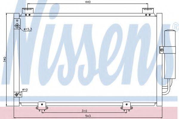 NISSENS 94581 Конденсатор, кондиціонер