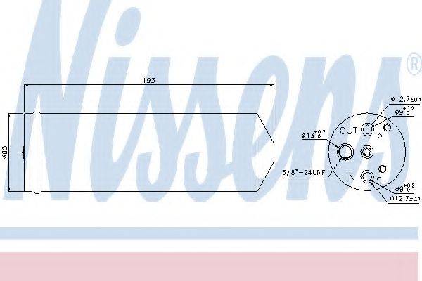 NISSENS 95082 Осушувач, кондиціонер