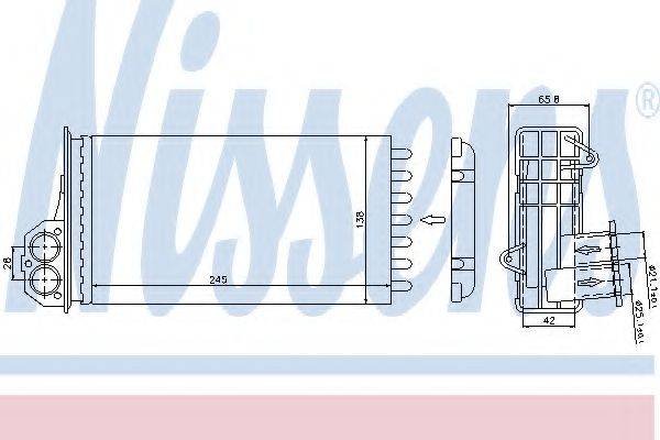 NISSENS 72941 Теплообмінник, опалення салону