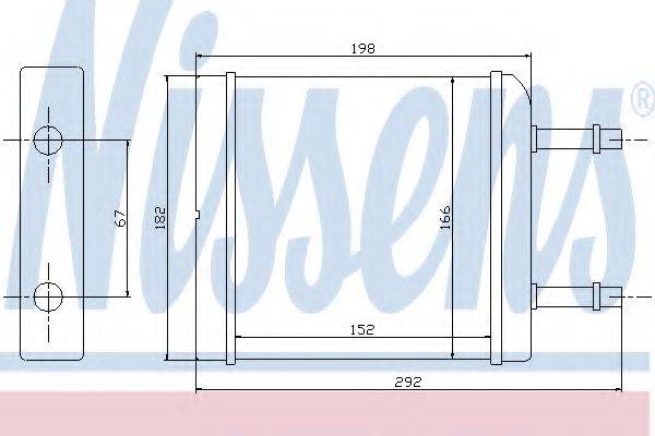 NISSENS 76506 Теплообмінник, опалення салону