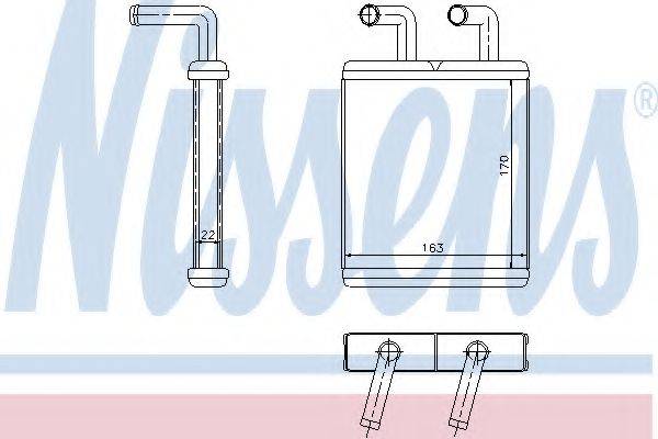 NISSENS 77509 Теплообмінник, опалення салону