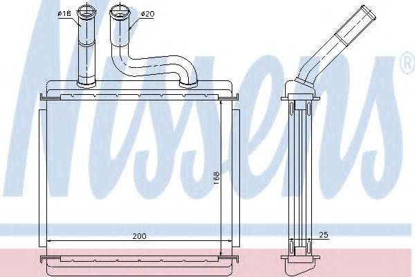 NISSENS 76507 Теплообмінник, опалення салону