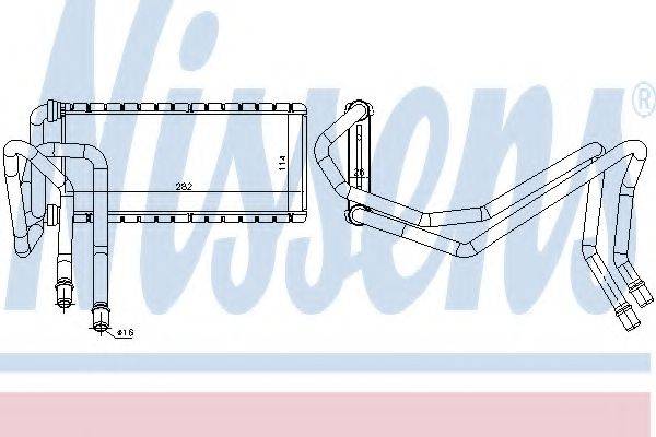 NISSENS 73002 Теплообмінник, опалення салону