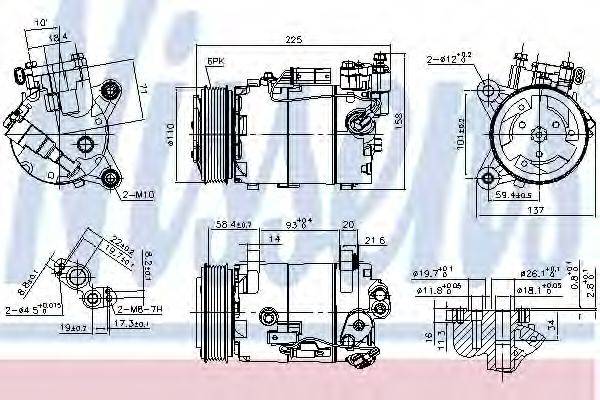 NISSENS 890099 Компресор, кондиціонер