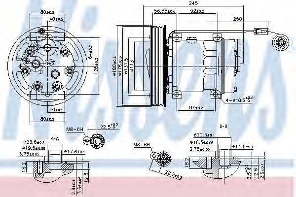 NISSENS 890114 Компресор, кондиціонер