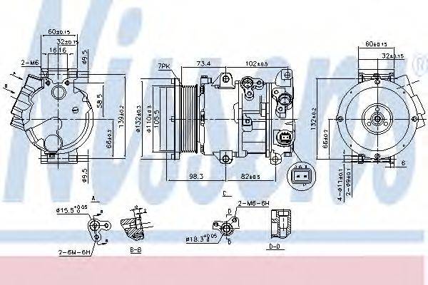 NISSENS 890144 Компресор, кондиціонер