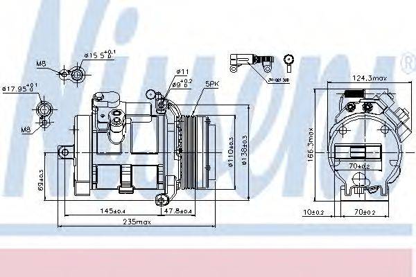 NISSENS 89077 Компресор, кондиціонер