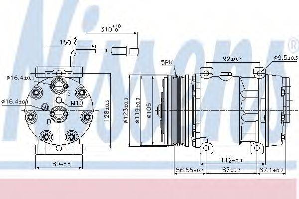 NISSENS 89079 Компресор, кондиціонер