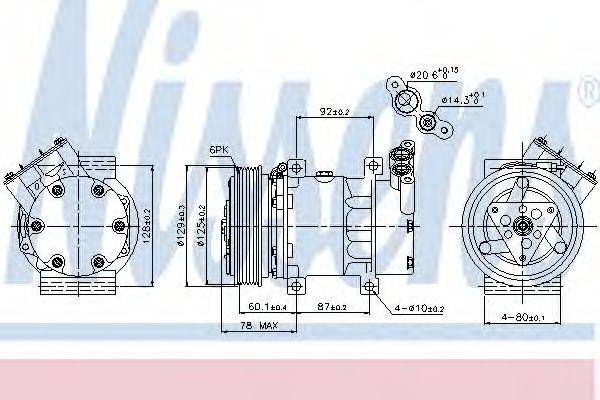 NISSENS 89109 Компресор, кондиціонер