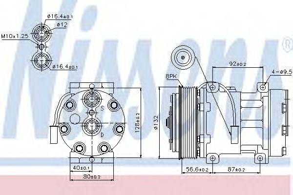 NISSENS 89140 Компресор, кондиціонер