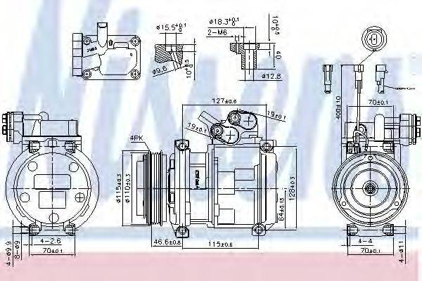 NISSENS 89329 Компресор, кондиціонер