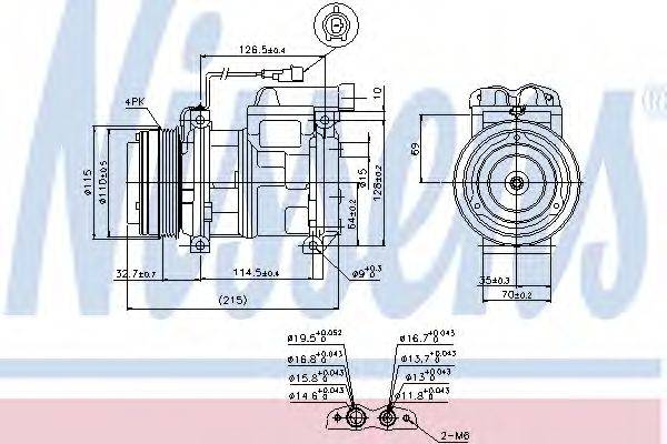 NISSENS 89413 Компресор, кондиціонер