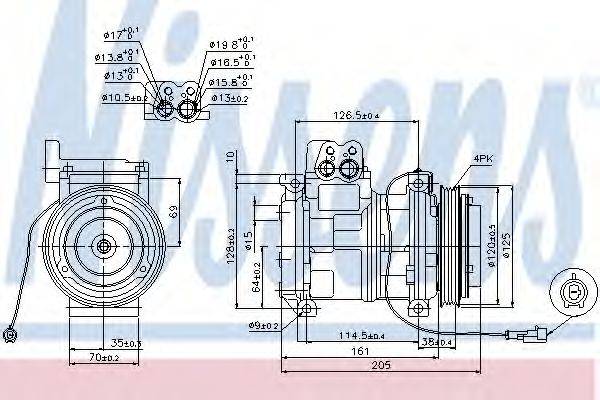 NISSENS 89414 Компресор, кондиціонер