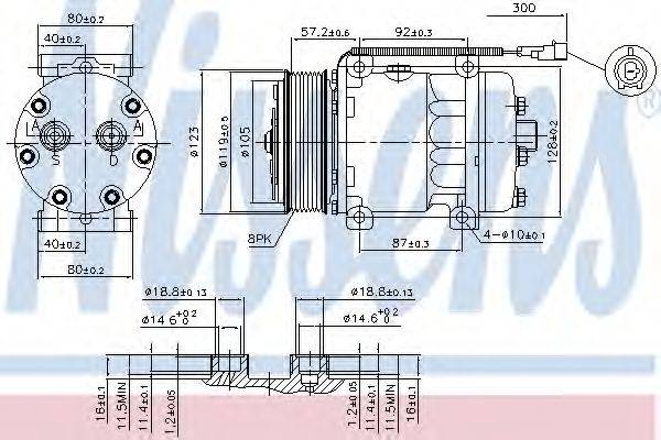 NISSENS 89416 Компресор, кондиціонер