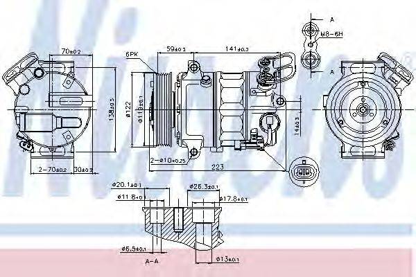 NISSENS 89420 Компресор, кондиціонер