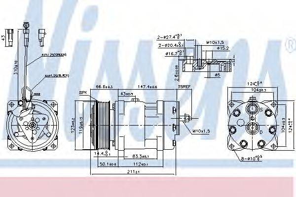 NISSENS 89470 Компресор, кондиціонер