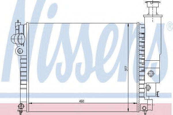 NISSENS 63524 Радіатор, охолодження двигуна
