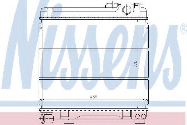 NISSENS 60652 Радіатор, охолодження двигуна
