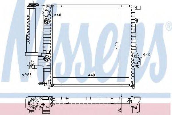 NISSENS 60613A Радіатор, охолодження двигуна