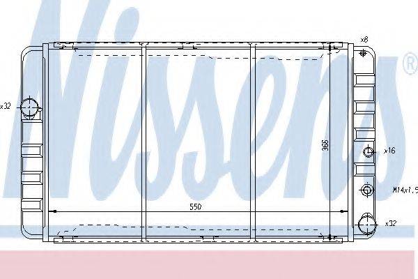 NISSENS 65507 Радіатор, охолодження двигуна