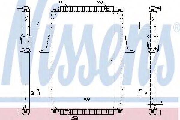 NISSENS 67244A Радіатор, охолодження двигуна