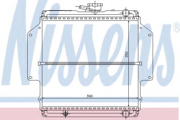 NISSENS 64184 Радіатор, охолодження двигуна