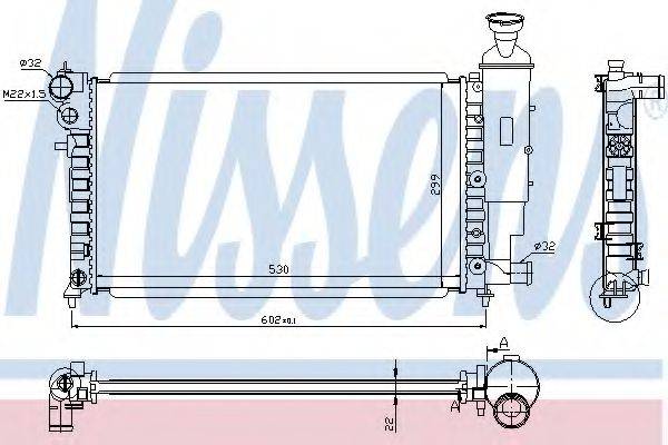 NISSENS 63537A Радіатор, охолодження двигуна