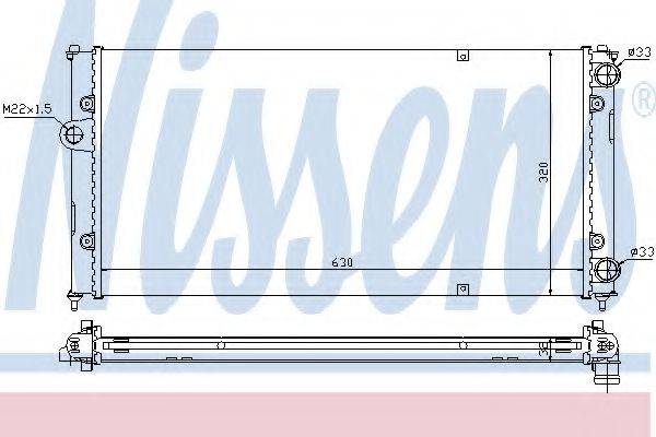 NISSENS 639971 Радіатор, охолодження двигуна