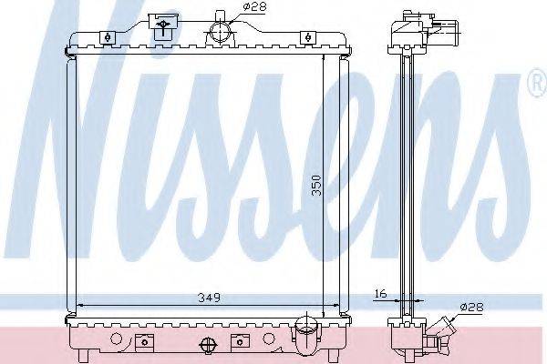 NISSENS 63309A Радіатор, охолодження двигуна