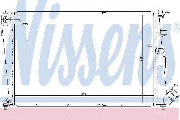 NISSENS 61304 Радіатор, охолодження двигуна