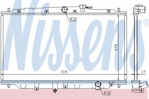 NISSENS 63315 Радіатор, охолодження двигуна