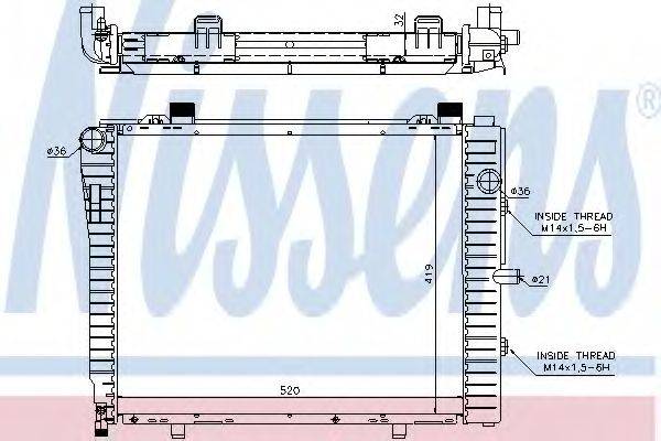 NISSENS 62712A Радіатор, охолодження двигуна