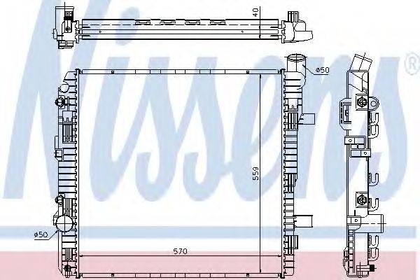 NISSENS 62625A Радіатор, охолодження двигуна