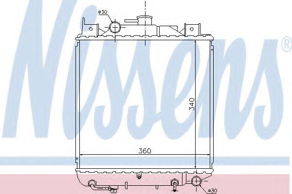 NISSENS 64157 Радіатор, охолодження двигуна