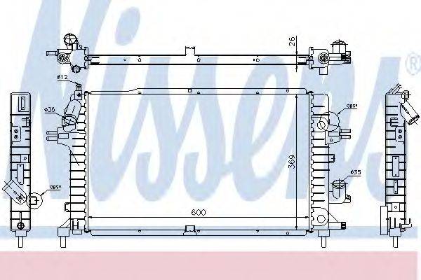 NISSENS 63029A Радіатор, охолодження двигуна