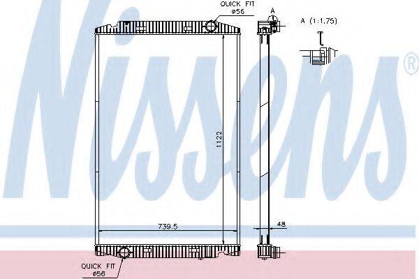 NISSENS 63329A Радіатор, охолодження двигуна