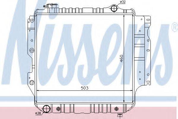 NISSENS 61015 Радіатор, охолодження двигуна