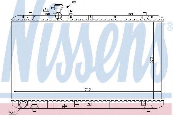 NISSENS 64197 Радіатор, охолодження двигуна