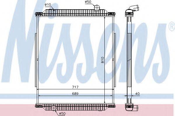 NISSENS 637890 Радіатор, охолодження двигуна