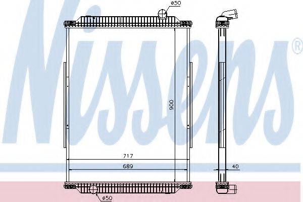NISSENS 637880 Радіатор, охолодження двигуна
