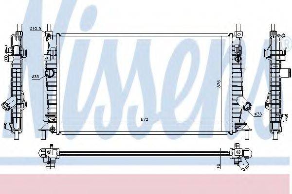 NISSENS 68521 Радіатор, охолодження двигуна