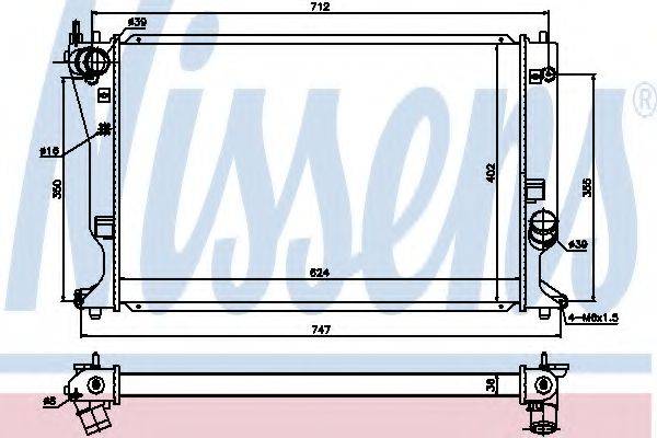 NISSENS 64695 Радіатор, охолодження двигуна